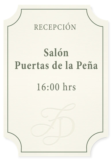 Recepción. Salón Puertas de la Peña. 16:00 horas.